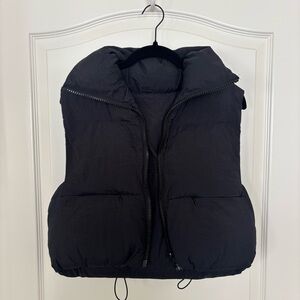 Sleek Black Puffer Vest